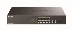 D-Link DGS-1010MP 10-ports Gigabit Switch, 8x PoE+ (125W), unmanaged