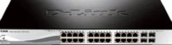 D-Link DGS-1210-28P 24-ports Gigabit PoE+ Smart Managed Switch med 4x SFP, Layer 2