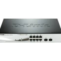 D-Link netværksswitch, Layer 2, 10/100/1000BASE-TX, 8xRJ45, 2xSFP, Po