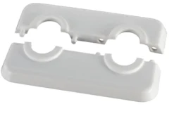 Dobbelt gulvroset til alu-pex, 16 mm, hvid, sæt
