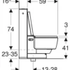 Douchetoilet AquaClean Mera Classic gulv, Geberit