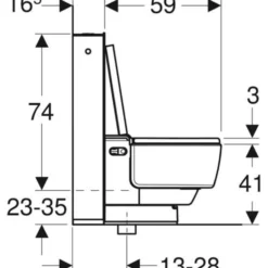 Douchetoilet AquaClean Mera Classic gulv, Geberit