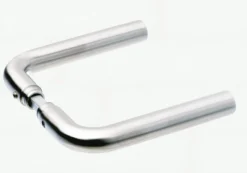 Dørgreb, Ø19 mm, L-form, RS, børstet rustfrit stål