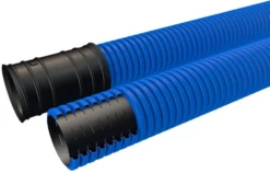 Drænrør 80/92mm 50 meter blå PE - 50 meter