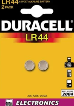 Duracell batteri, Electronics LR44, pakke á 2 stk