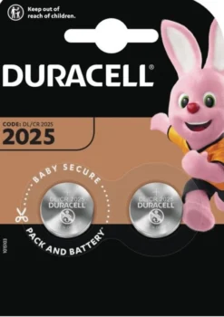 Duracell batteri, Electronics CR2025, 2 stk.
