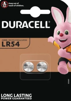 Duracell batteri, Electronics LR54, 2 stk.