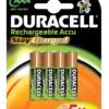 Duracell batteri, STAYCHARGED, AAA, 4 stk.