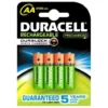 Duracell batteri, STAYCHARGED, AA, 4 stk.