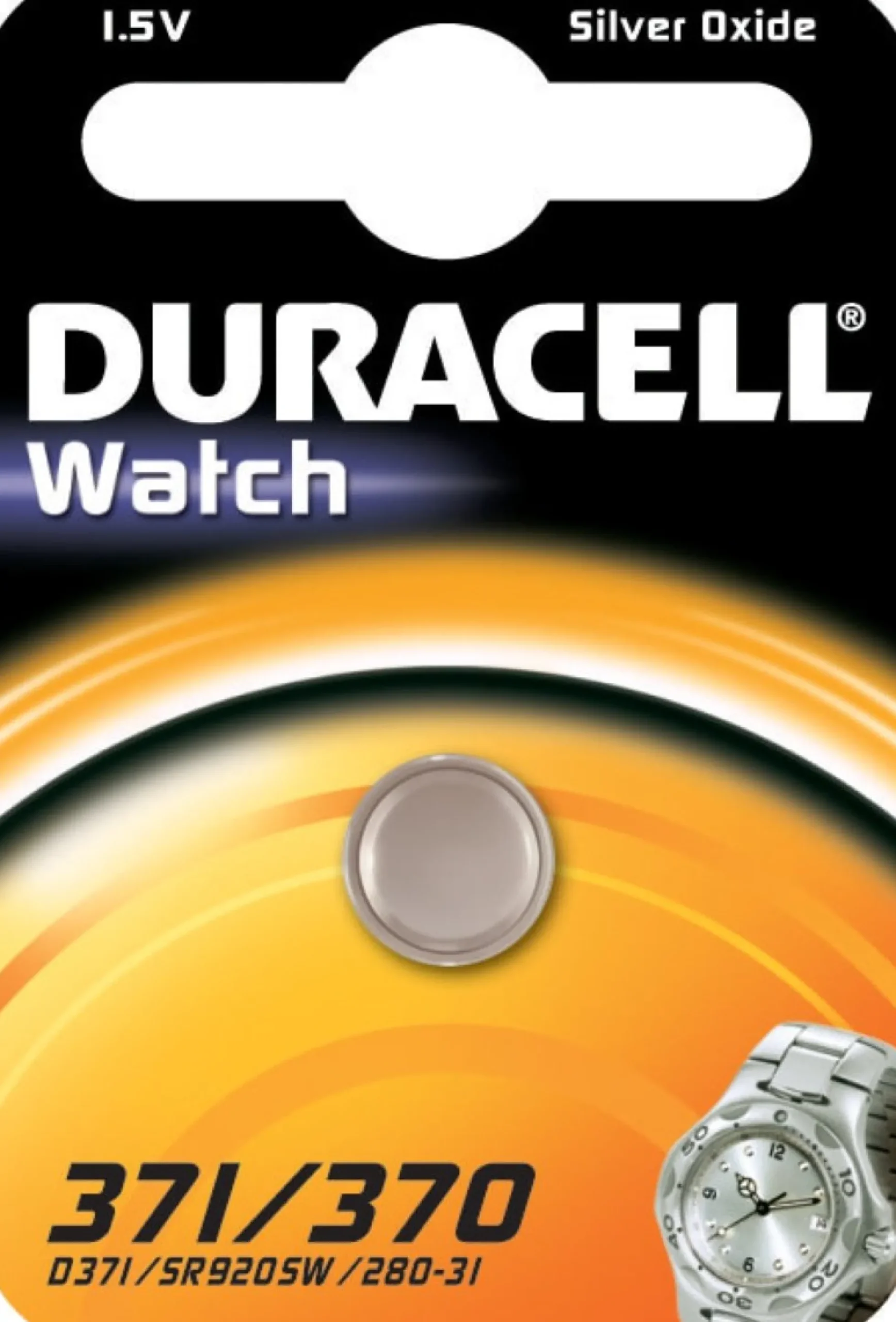 Duracell batteri, WATCH 371/370, 1 stk.