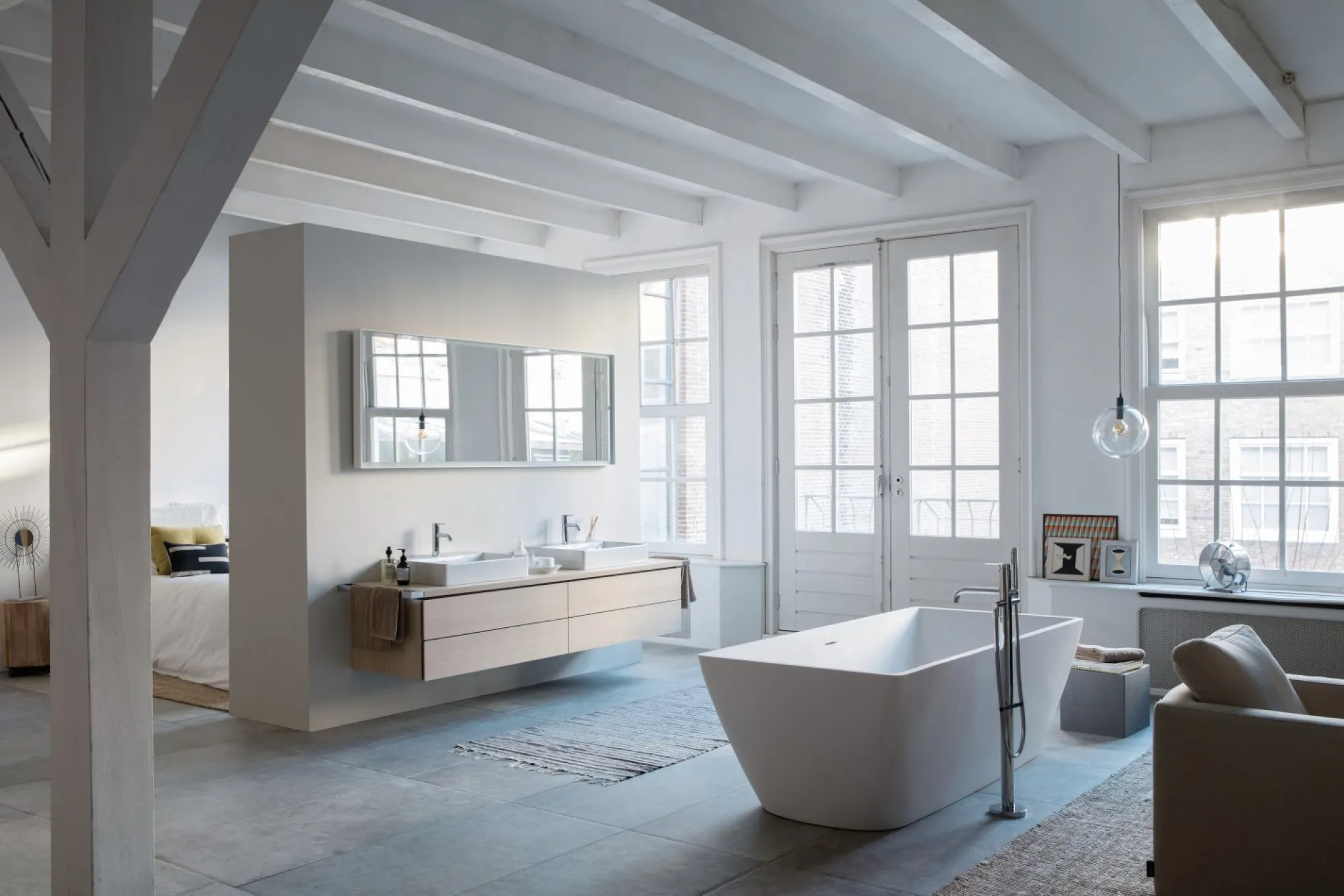 DuraSquare badekar, 180x80 cm, indbygning venstre hjørne, DuraSolid A - Duravit