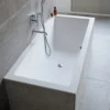 DuraSquare badekar, 180x80 cm, til indbygning, med bensæt, hvid - Duravit