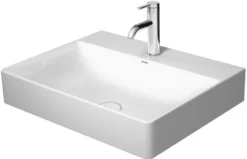 Durasquare vask, 600 x 470 mm, med hanehul