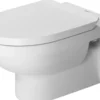 DuraStyle Basic vægtoilet åben skylle-rand og SoftClose sæde