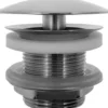 Duravit bundventil med kappe, 1 1/4", krom