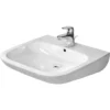 Duravit D-Code håndvask, 60 x 55 cm, vægmonteret, med hanehul