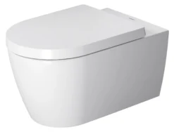 Duravit ME by Starck vægtoilet 37x57cm med åben skylle-rand, hvid mat satin, WonderGliss