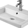 Duravit 2nd Floor Håndvask, 600 x 430 mm, til Nedfældning, med Hanehul