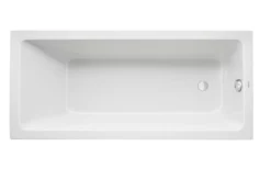 Duravit No.1 badekar, 1800 x 800 mm, 1-ryglæn, rektangulært