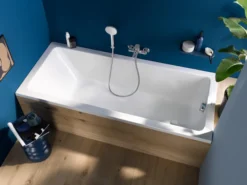 Duravit No.1 badekar, 1600 x 700 mm, 1-ryglæn, rektangulært, hvid