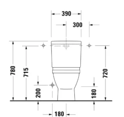 Duravit Starck 3 (cisterne) med wondergliss