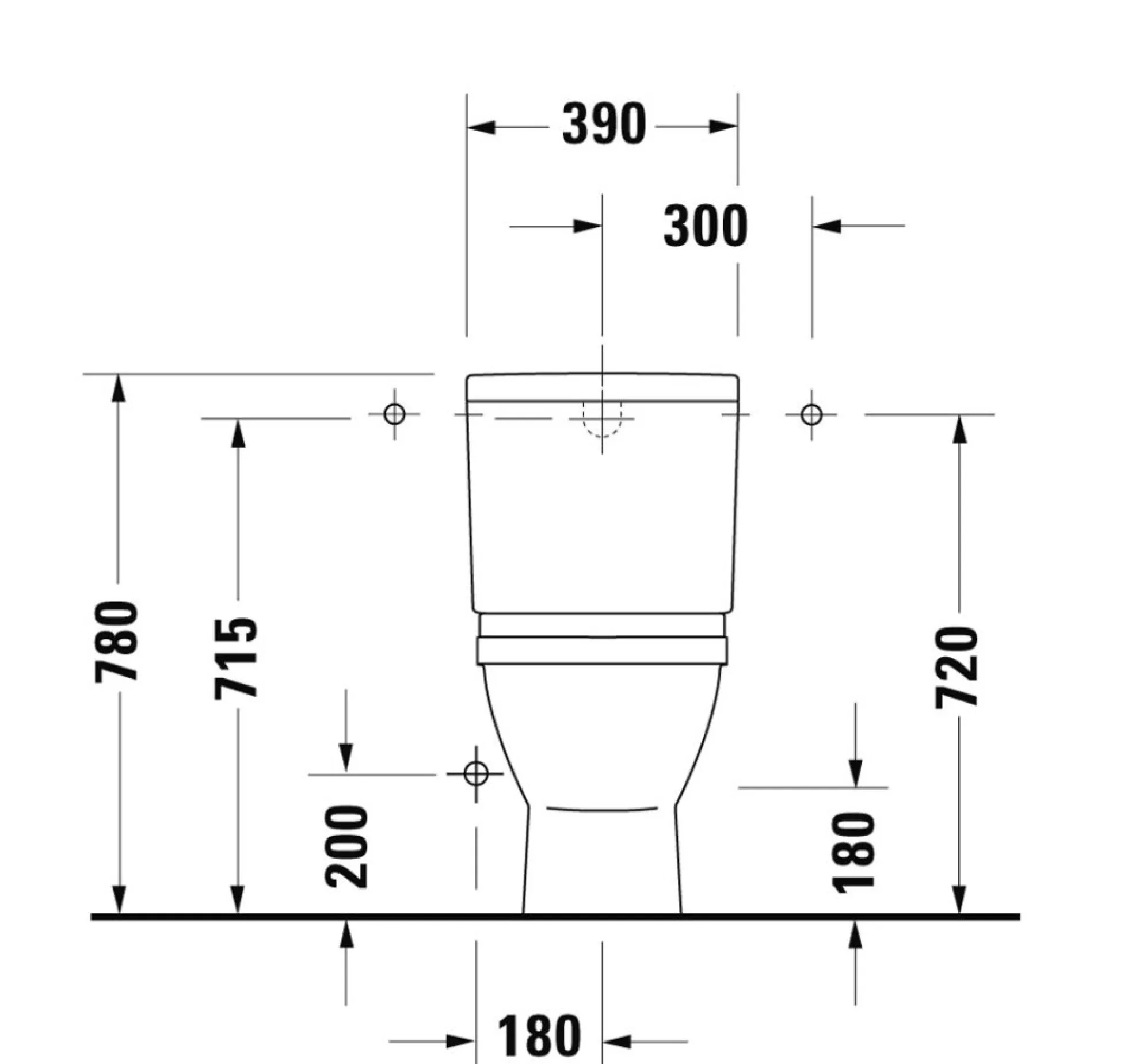 Duravit Starck 3 (cisterne) med wondergliss