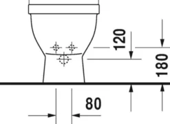 Duravit Starck 3 gulvbidet, gulvstående, med hanehul, med overløb, 360 x 560 mm, hvid