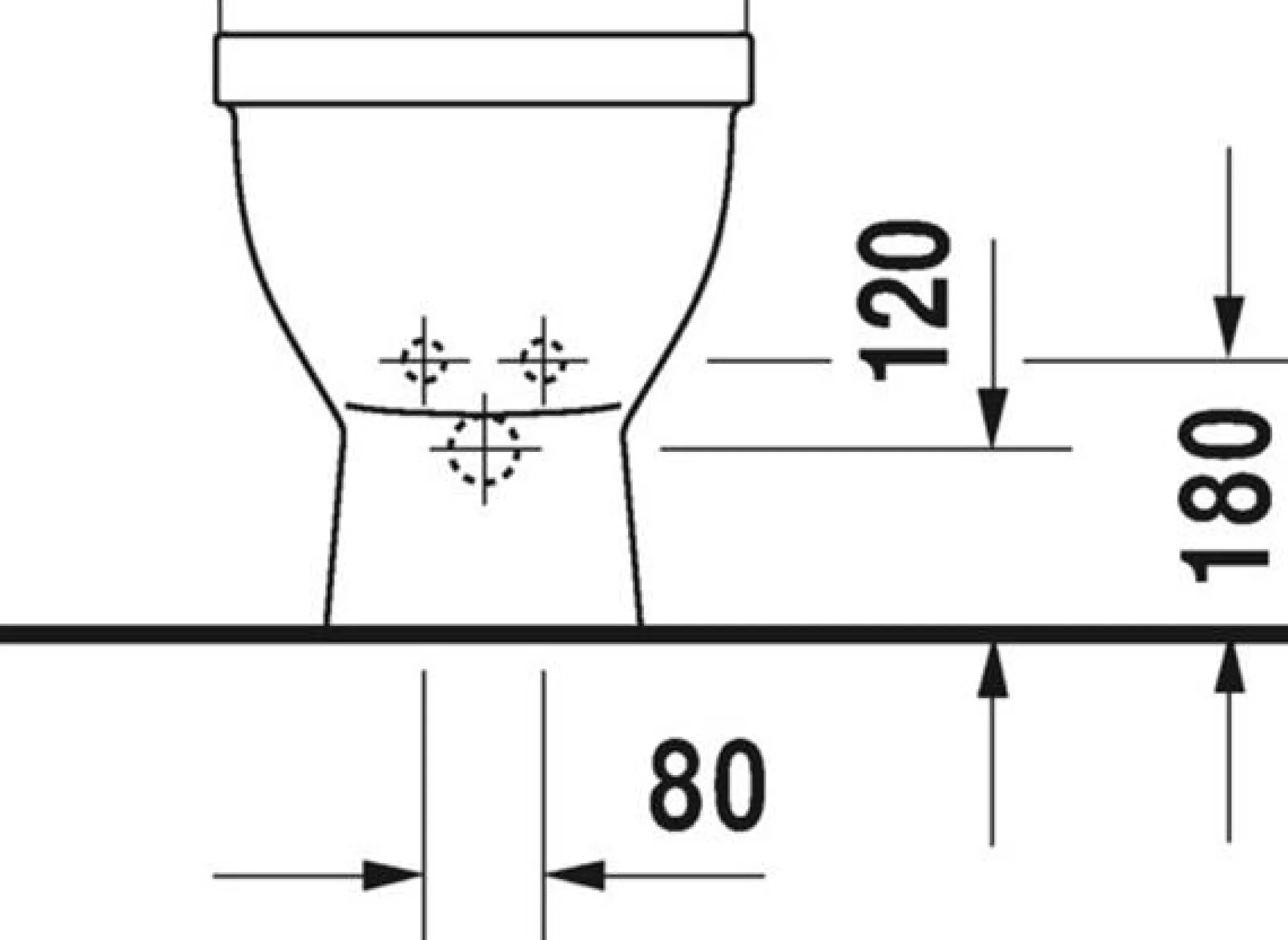 Duravit Starck 3 gulvbidet, gulvstående, med hanehul, med overløb, 360 x 560 mm, hvid