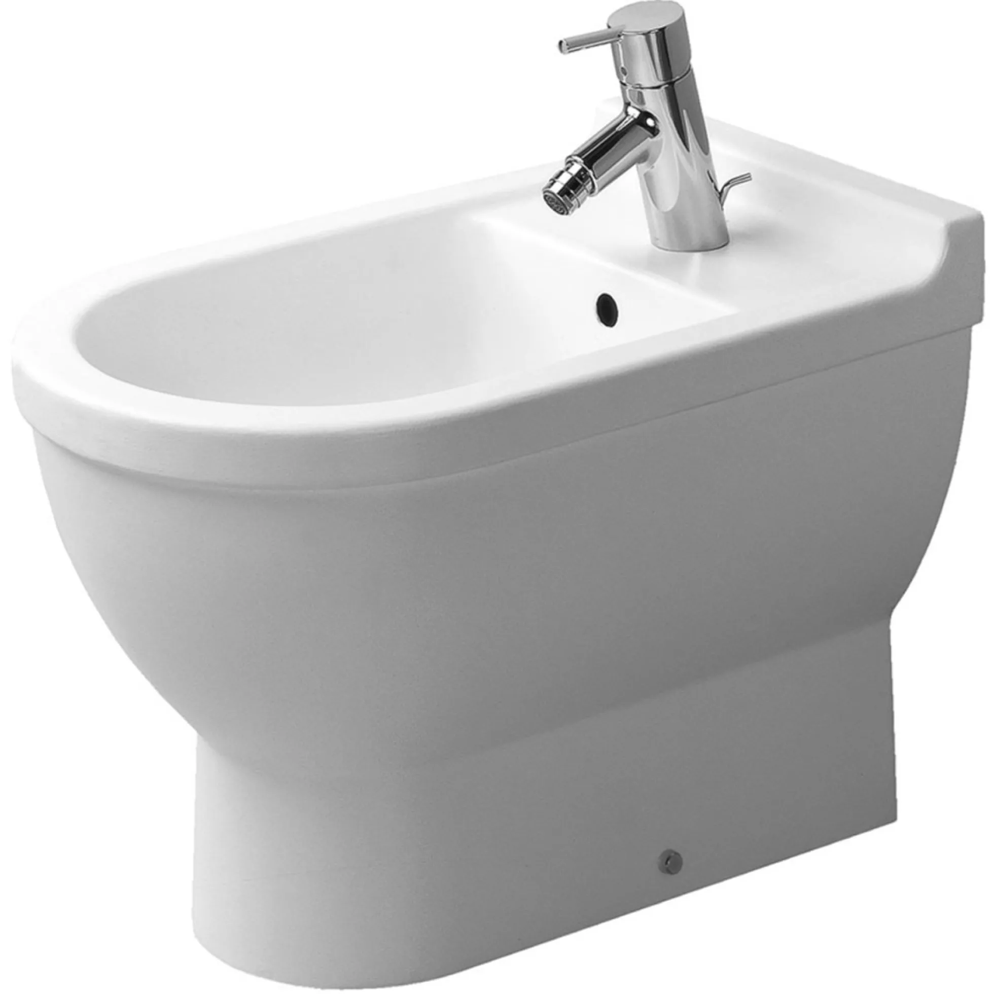 Duravit Starck 3 gulvbidet, gulvstående, med hanehul, med overløb, 360 x 560 mm, hvid