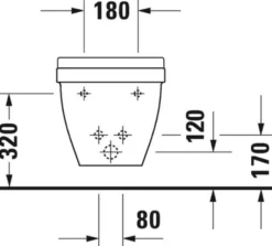 Duravit Starck 3 vægbidet, væghængt, 360x540 mm, med hanehul, wondergliss