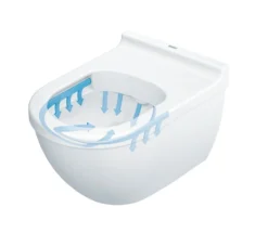DURAVIT Starck 3 vægtoilet med åben skylle-rand og sæde med softclose