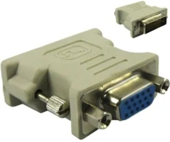 DVI-D/VGA adapter, han-hun, DVI-D 24+1 til VGA 15-pin, sort - MicroConnect