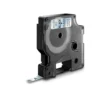 DYMO D1 tape 6 mm, sort/klar