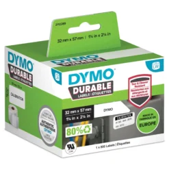 DYMO LabelWriter LW Durable, medium, multi-brug etiketter, 57mm x 32mm