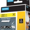 DYMO Rhino Professional, mærkbar fleksibel nylontape, 19 mm, sort tek