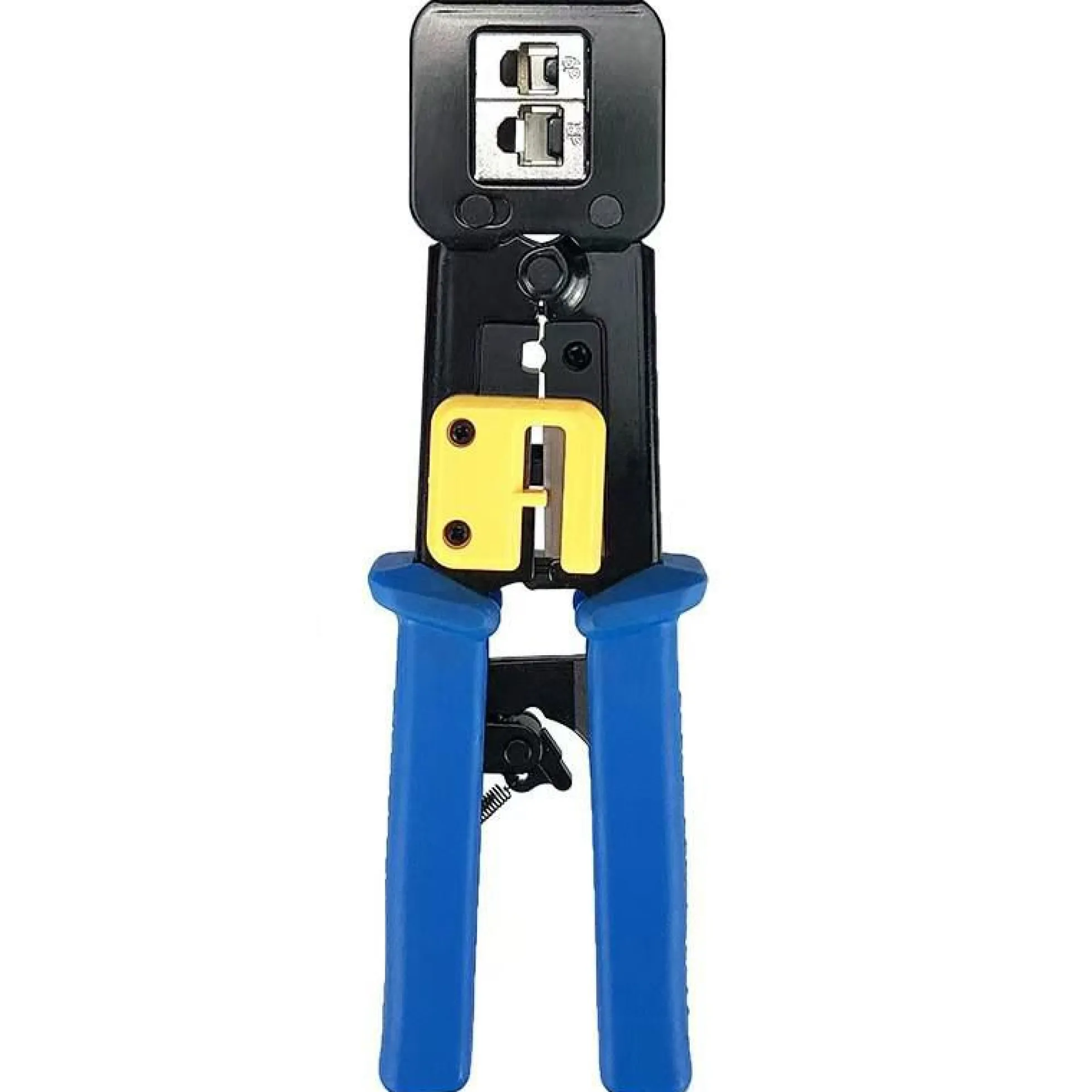EasyConnect EZ-RJ45 krimpværktøj, perfekt til alle installationer med Easy-Connect EZ-stik, med indbygget afisolering og klipper