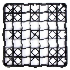 Ecogrid N50 græsarmering, 500 x 500 x 50 mm, sort, 24 t - LHI