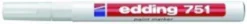 Edding 751 marker, hvid, 1-2 mm