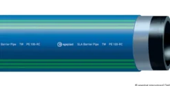 Egeplast 90 mm SLA-rør, PE100 PN16 SDR11 med alu-kappe, blå, 6 m - 6 meter