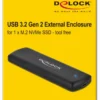 Ekstern kabinet, M.2 NVMe PCIe SSD, med USB Type-C™ hun-stik