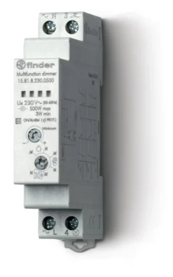 Elektronisk lysdæmper, max belastning 500W, 2 funktioner - Finder