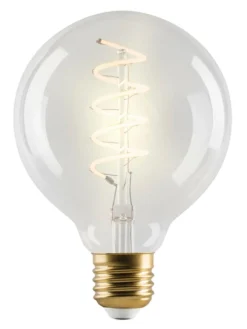 E3Light LED Vintage G95 E27, 180lm, spiral, 15H, dæmpbar, klar