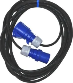 E-line forlængerkabel 3G1,5 H07RN-F, CEE, 3 pol 230V/16A, sort neopren, 10m