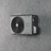 ELL Solid mørk varmepumpe udedel, gulvmodel, Antracit, Luft/Luft, A++, 4.6 SCOP, 8.6 SEER