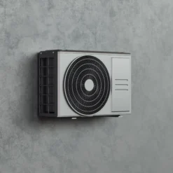 ELL Solid mørk varmepumpe udedel, gulvmodel, Antracit, Luft/Luft, A++, 4.6 SCOP, 8.6 SEER
