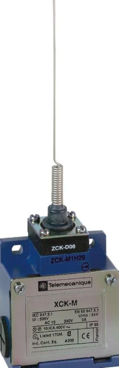 Endestop metal med fjederpind, XCKM106H29
