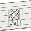 Endestykke til installationskanal 50 x 180 mm