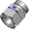 Ermeto EGE indskruning, lige, stilbar, stål, kromatiseret BSPP let, gevind rørende M18 x 1.5, gevind 3/8"