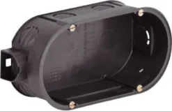 Euro indmuringsdåse dobbelt (42 mm dyb) - 140 mm x 60 mm