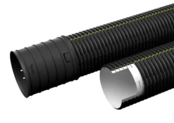 Evodrain Drænrør, 160/138mm, 6 meter, SN8, MP120gr - 6 meter